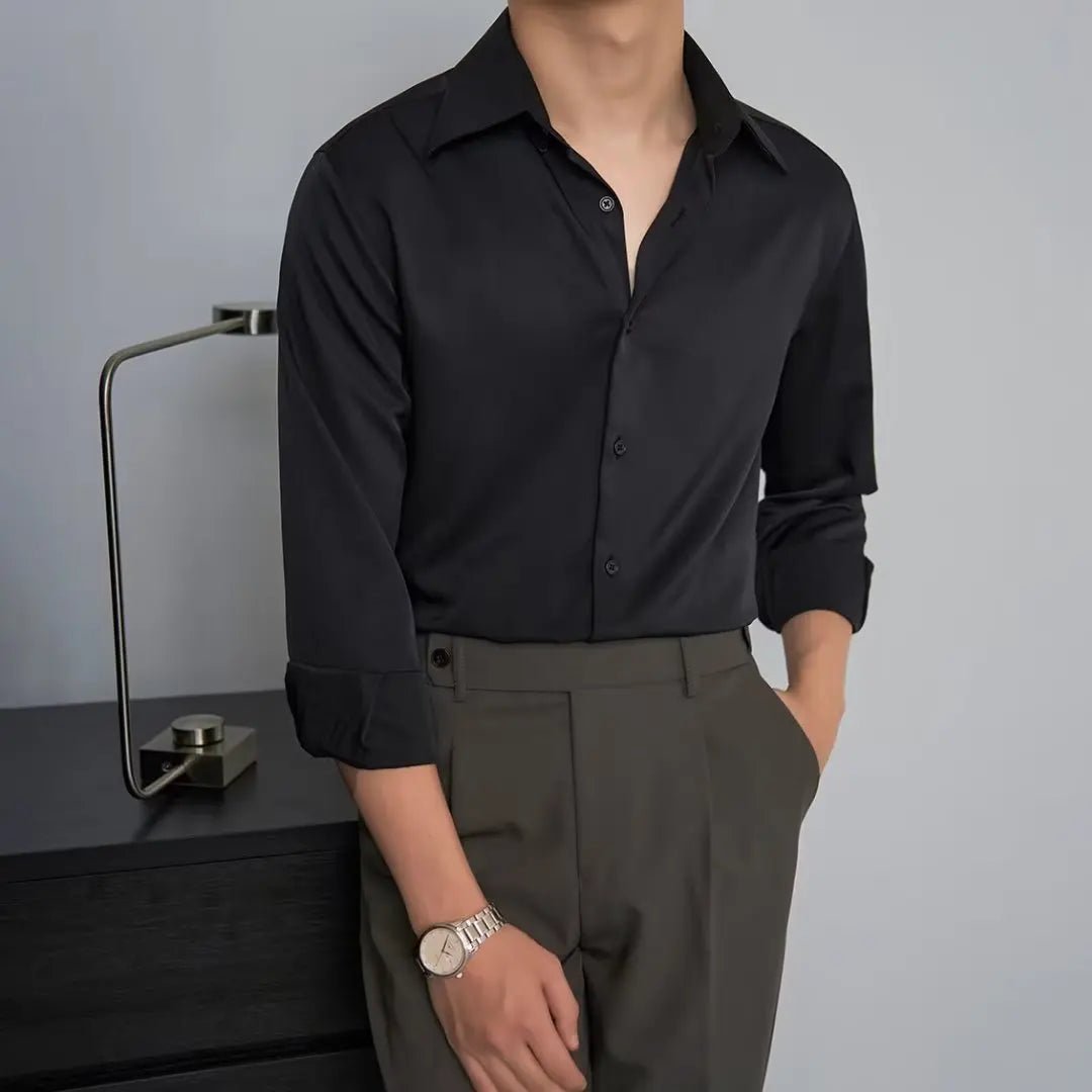 Oversized Korean shirt chic autumn fashion - Antonios