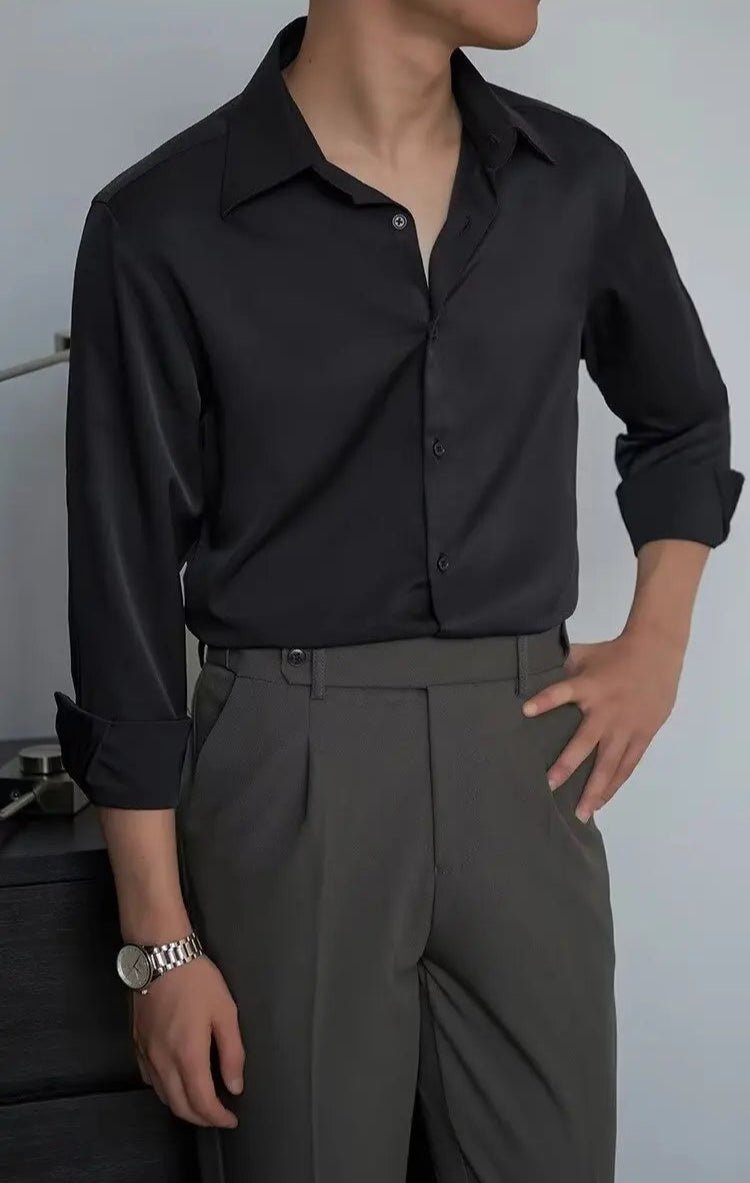 Oversized Korean shirt chic autumn fashion - Antonios