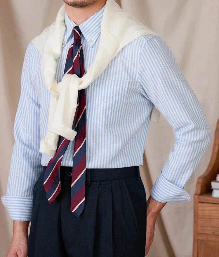 Oxford style casual cotton shirt - Antonios