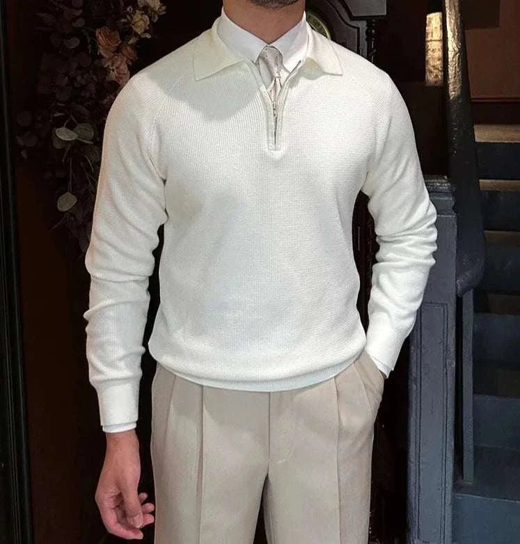 Oxford zipper sweater - Antonios