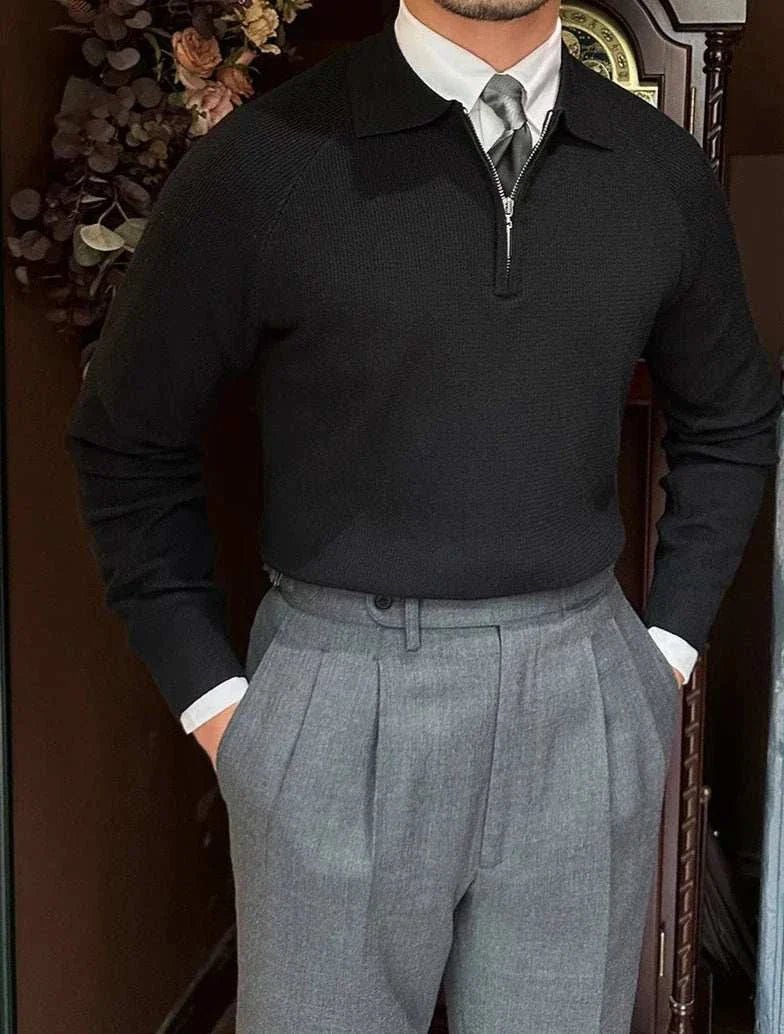 Oxford zipper sweater - Antonios