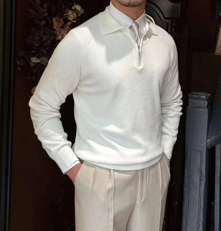 Oxford zipper sweater - Antonios