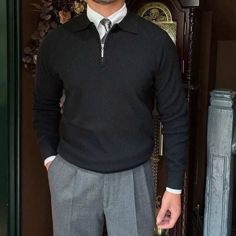 Oxford zipper sweater - Antonios