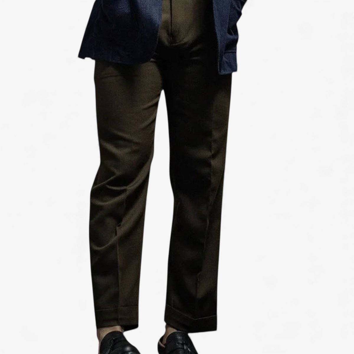 Paris button wool versatile pants - Antonios