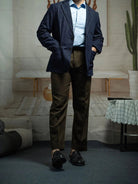 Paris button wool versatile pants - Antonios