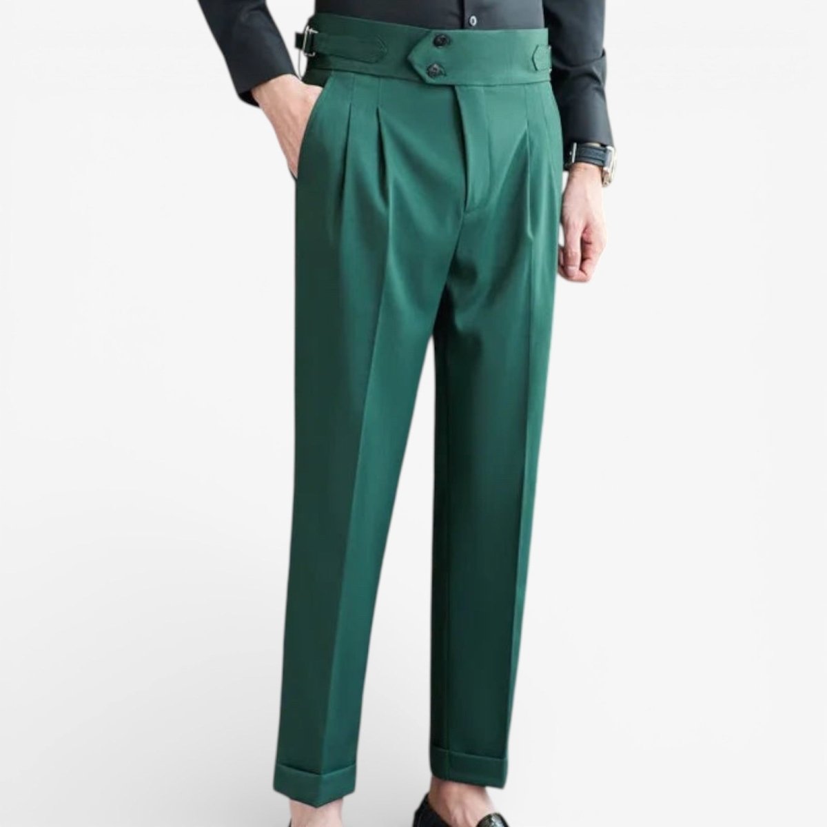High rise dress trousers for elegant outfits – Antonios