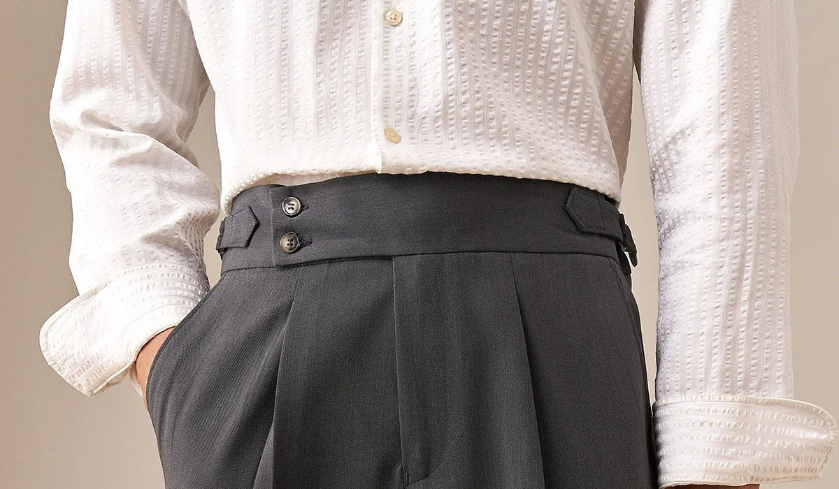 Paris high waist straight fit pants - Antonios