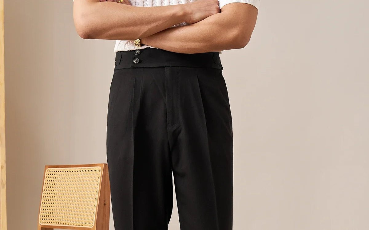 Paris high waist straight fit pants - Antonios