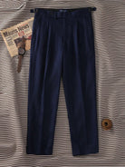 Paris navy blue linen trousers - Antonios