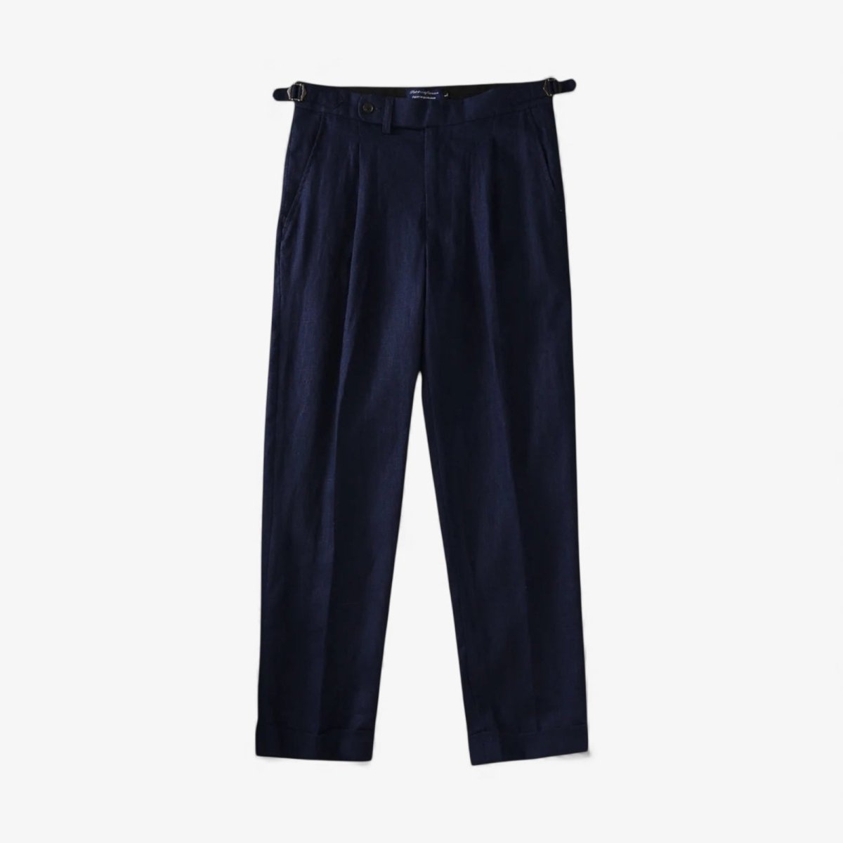 Paris navy blue linen trousers - Antonios
