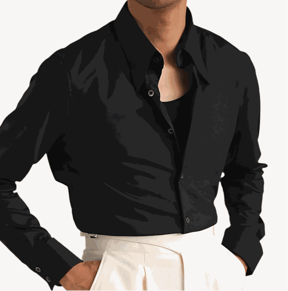 Party tuxedo long sleeve shirt - Antonios