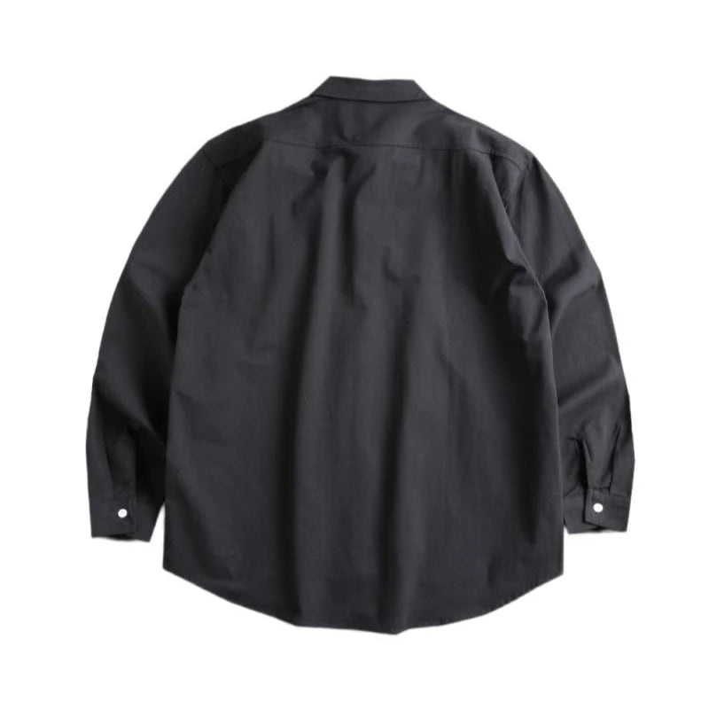 Paulo cotton long sleeve shirt with double pockets - Antonios