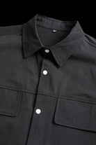 Paulo cotton long sleeve shirt with double pockets - Antonios
