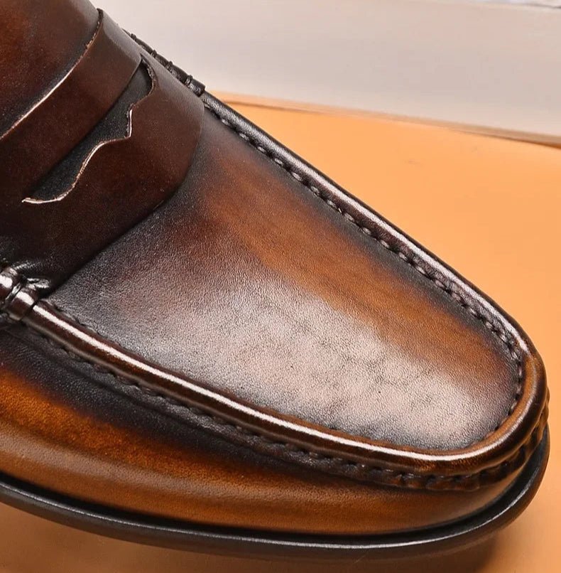 Penny luxury genuine leather loafers - Antonios