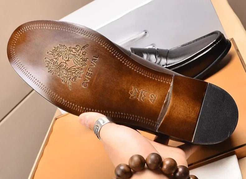 Penny luxury genuine leather loafers - Antonios