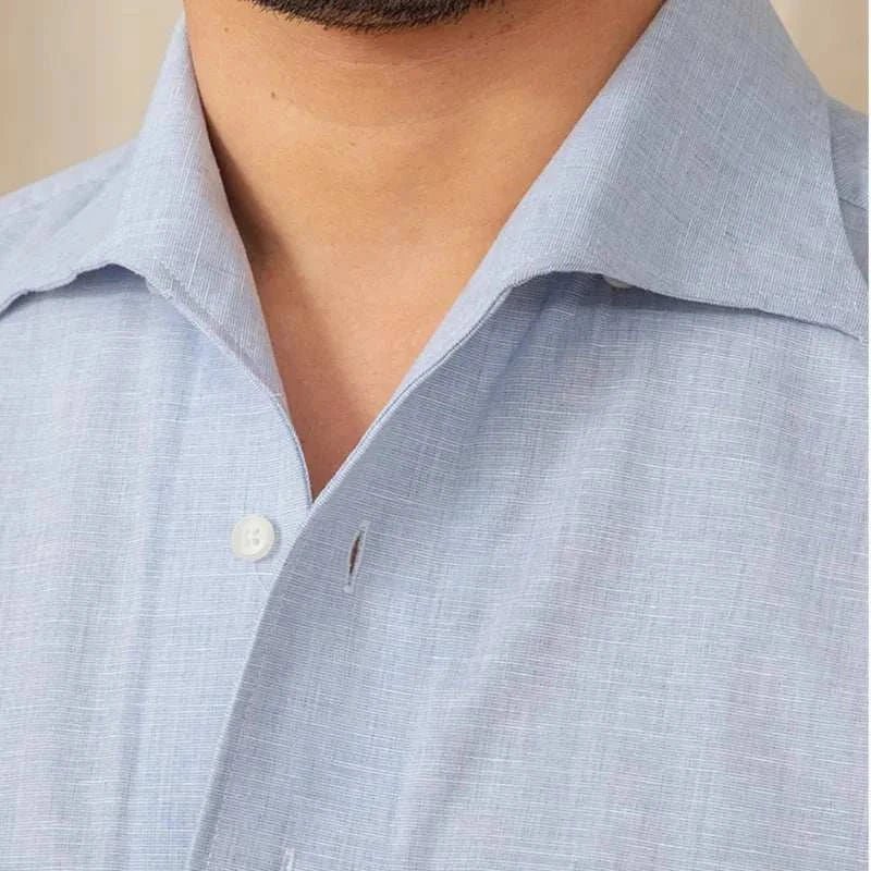 Piece collar casual long - sleeve shirt - Antonios