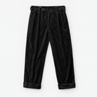 Heavyweight corduroy old money pants — Black