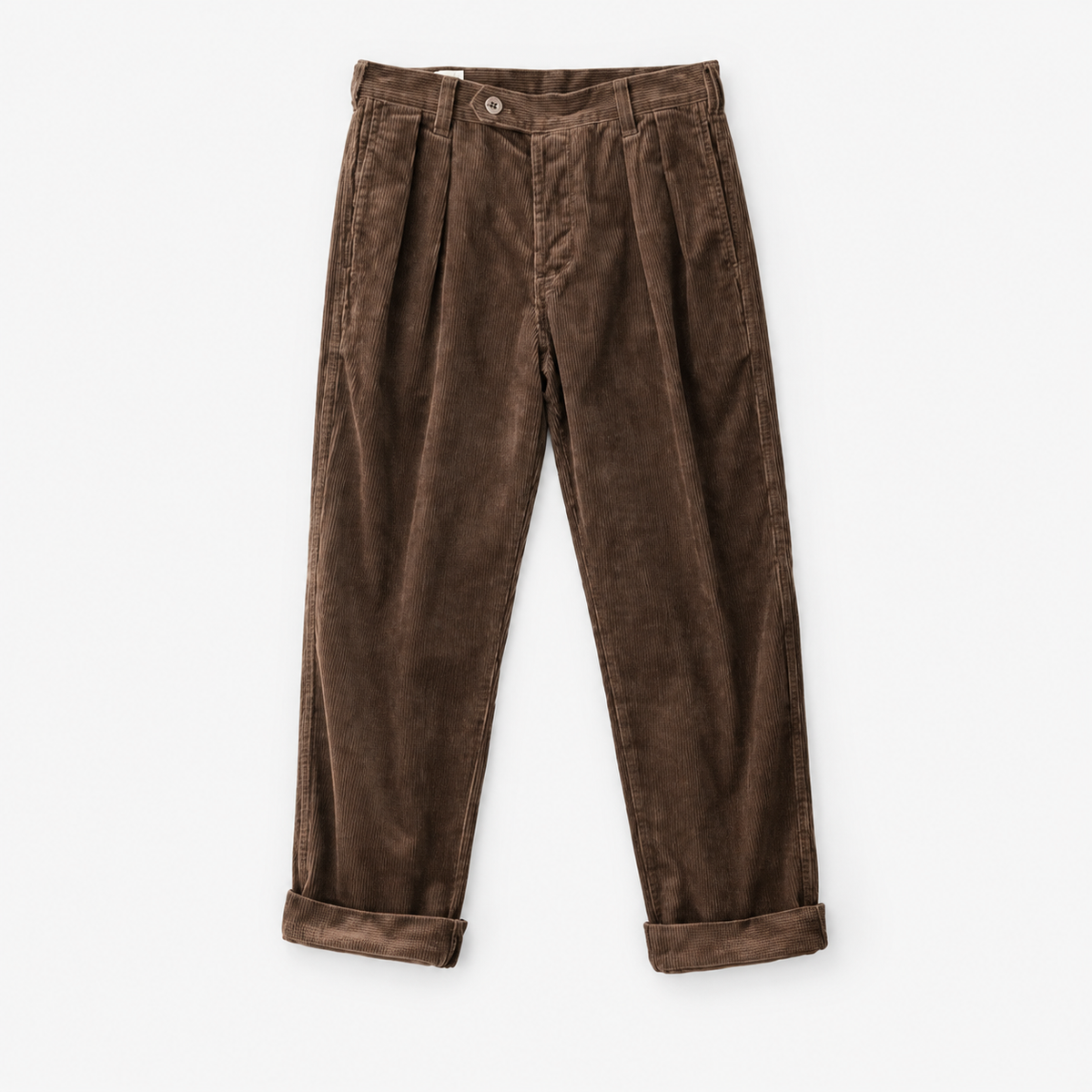 Heavyweight corduroy old money pants — Coffee