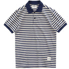 Polo cotton t-shirt with blue stripes - Antonios