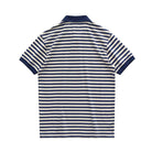 Polo cotton t-shirt with blue stripes - Antonios