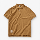Polo cotton washed t-shirt - AntoniosClothing - Khaki