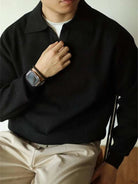 Polo turn - down collar sweater - Antonios