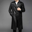 PU leather long coat - Antonios