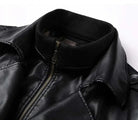 PU leather long coat - Antonios
