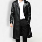 PU leather long coat - Antonios