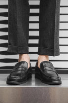 PU Leather slip on casual loafers - Antonios