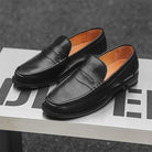 PU Leather slip on casual loafers - Antonios
