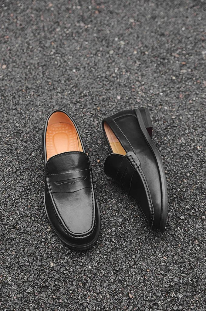 PU Leather slip on casual loafers - Antonios
