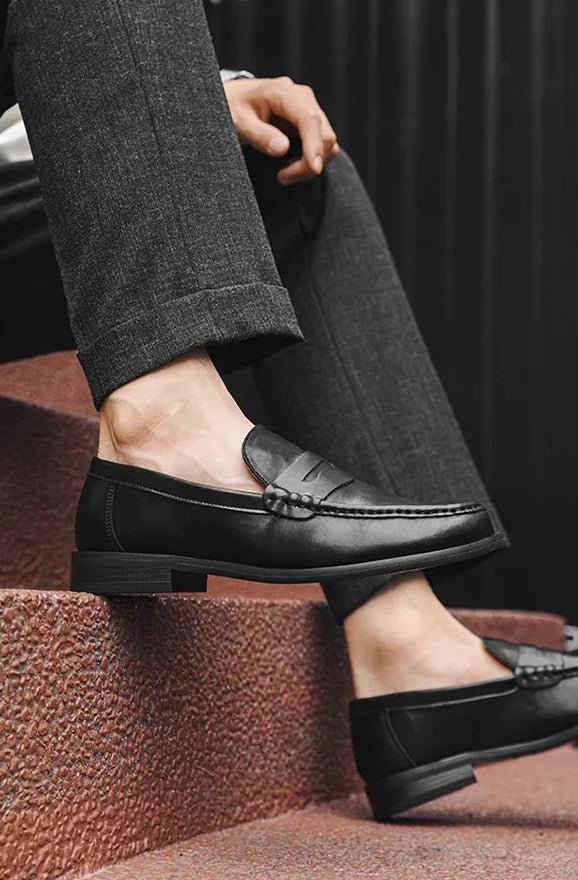 PU Leather slip on casual loafers - Antonios