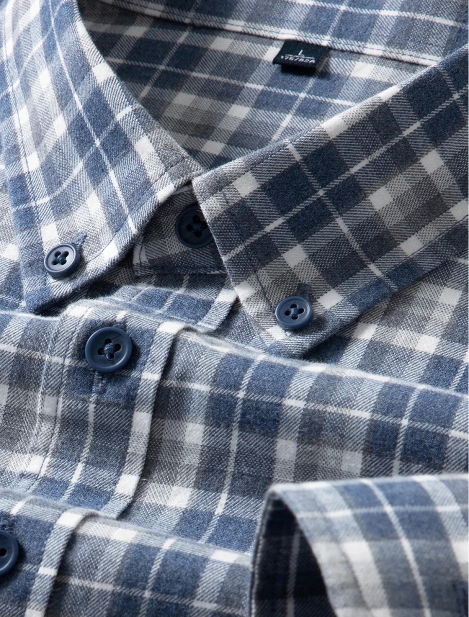 Pure cotton checkered long - sleeve shirt - Antonios