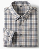 Pure cotton checkered long - sleeve shirt - Antonios