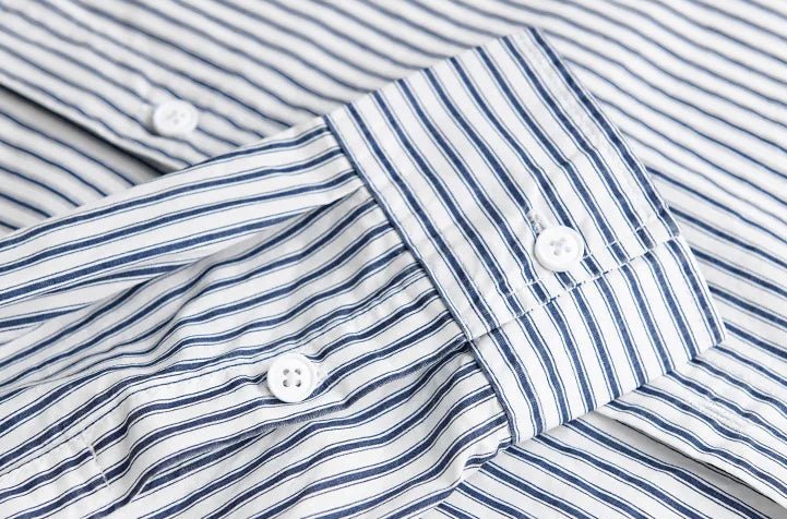 Pure cotton classic shirt with stripes - Antonios