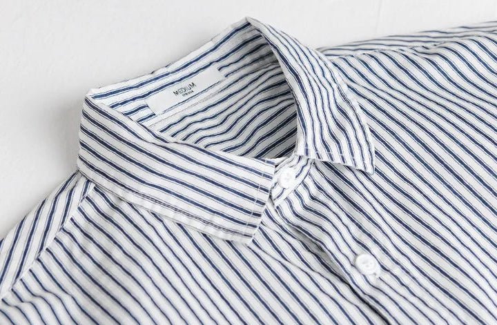 Pure cotton classic shirt with stripes - Antonios