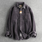 Pure Cotton Corduroy American Shirt - Antonios