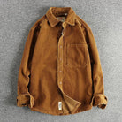 Pure Cotton Corduroy American Shirt - Antonios