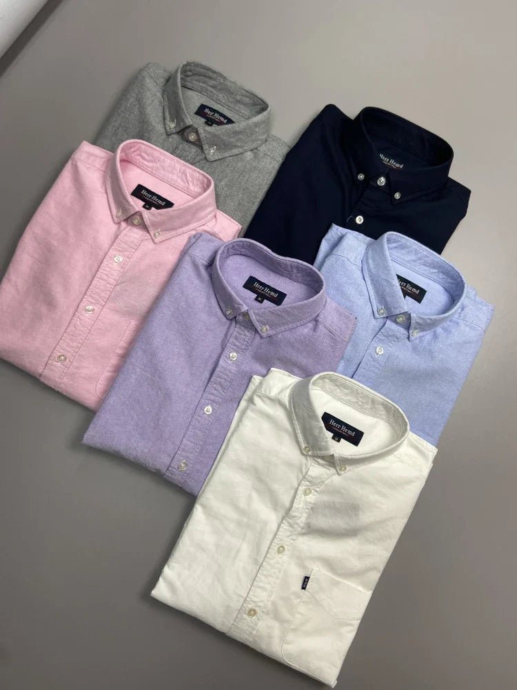 Pure Cotton Oxford Business Shirt - Antonios