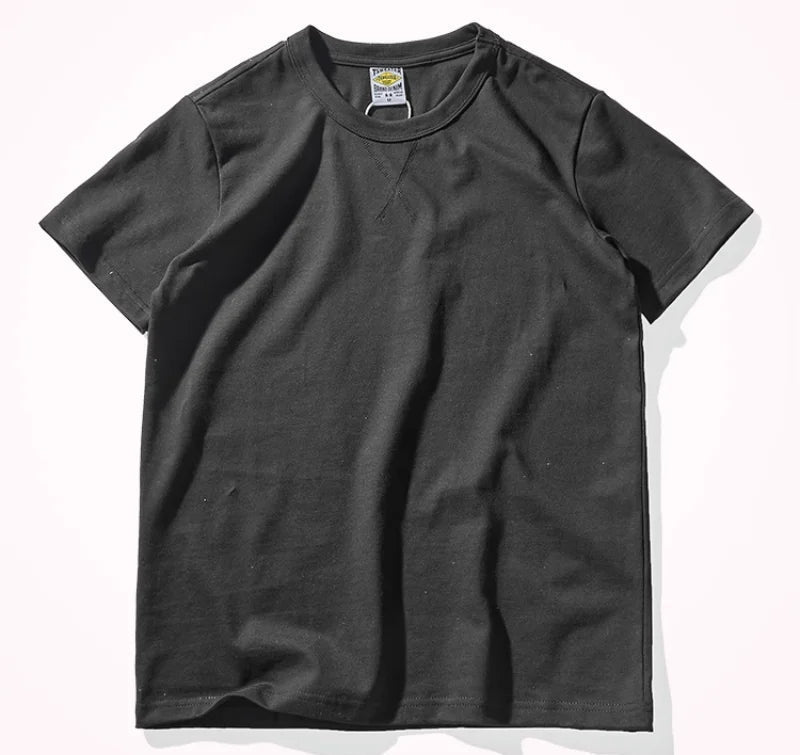 Pure cotton round collar summer t-shirt - Antonios