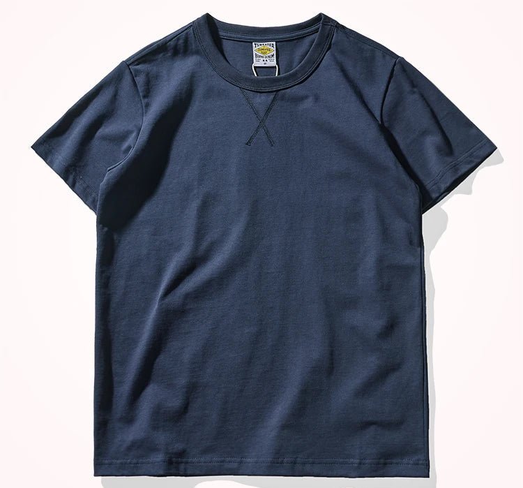 Pure cotton round collar summer t-shirt - Antonios
