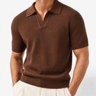 Ramon business slim cashmere polo sweater - AntoniosClothing - Black
