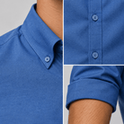 Ramon button-down business long-sleeve shirt - AntoniosClothing - Navy blue