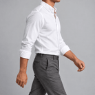 Ramon button-down business long-sleeve shirt - AntoniosClothing - White
