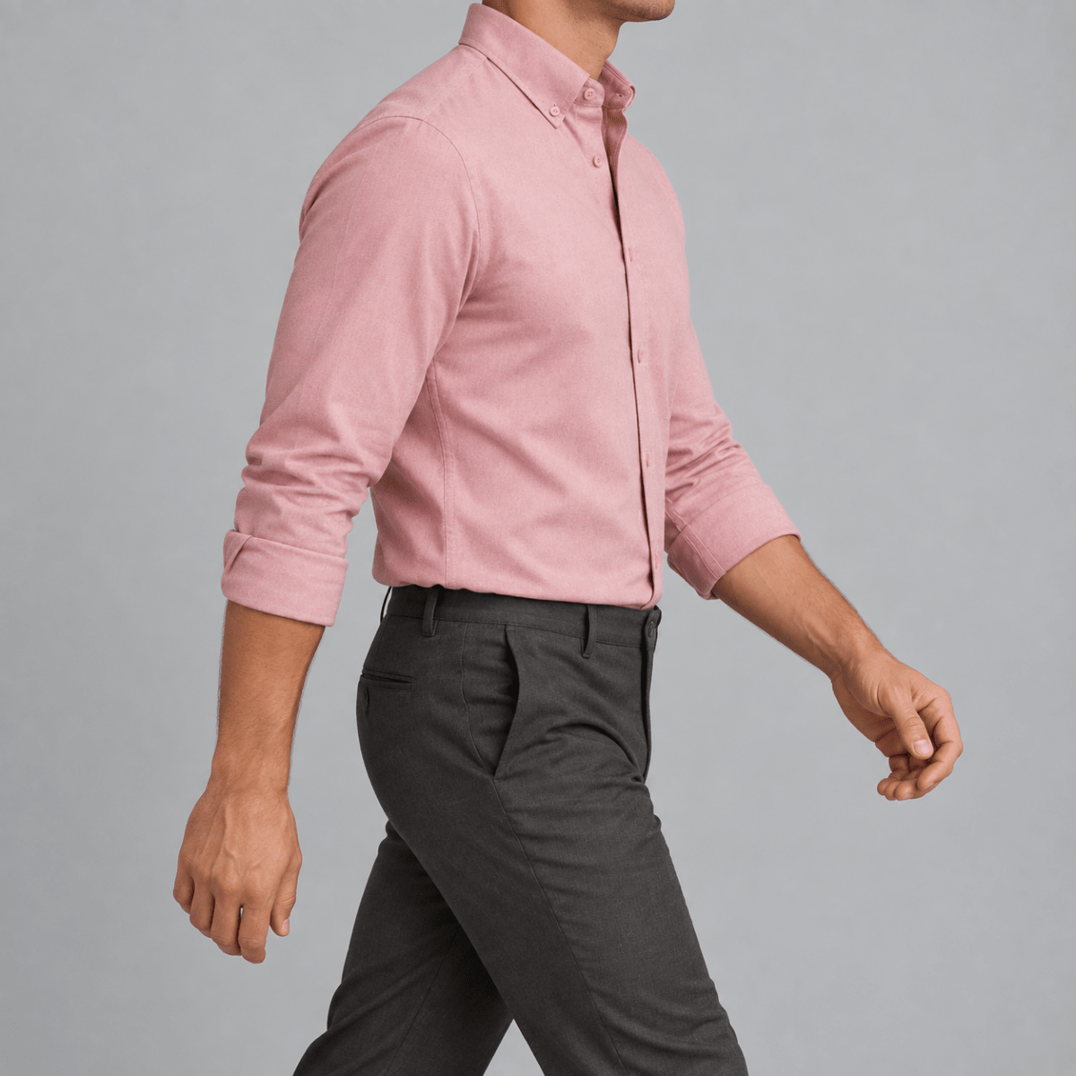 Ramon button-down business long-sleeve shirt - AntoniosClothing - Pink