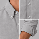 Ramon button-down business long-sleeve shirt - AntoniosClothing - Gray