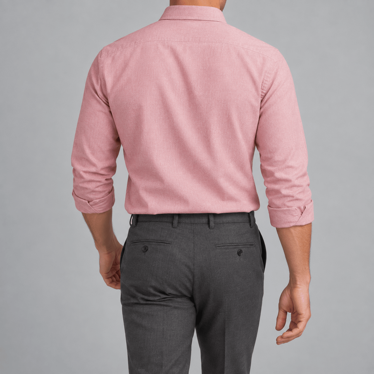 Ramon button-down business long-sleeve shirt - AntoniosClothing - Pink