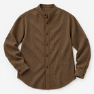Relaxed checked shirt with curved front seams - AntoniosClothing - Dark gray