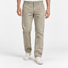 Relaxed cotton stretch twill chinos - AntoniosClothing - Sand